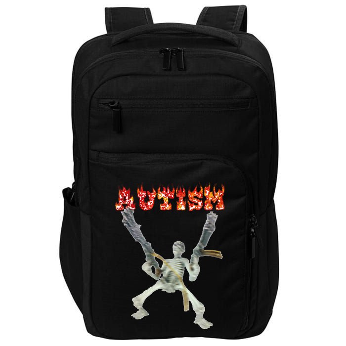 Funny Design Autism Skeleton Impact Tech Backpack