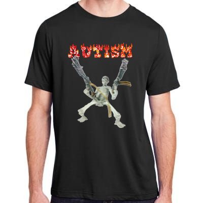 Funny Design Autism Skeleton Adult ChromaSoft Performance T-Shirt