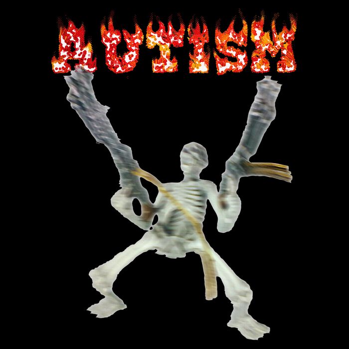 Funny Design Autism Skeleton Drawstring Bag