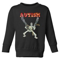 Funny Design Autism Skeleton Toddler Sweatshirt