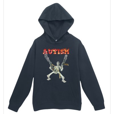 Funny Design Autism Skeleton Urban Pullover Hoodie