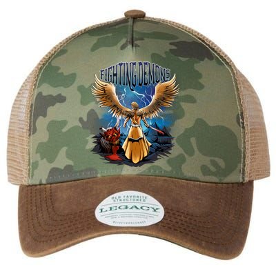 Fighting Demons Angel In Action Legacy Tie Dye Trucker Hat