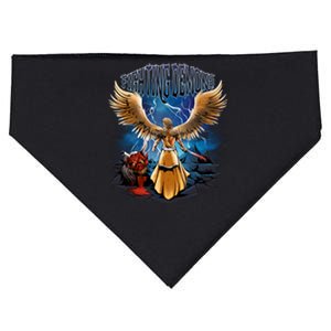 Fighting Demons Angel In Action USA-Made Doggie Bandana