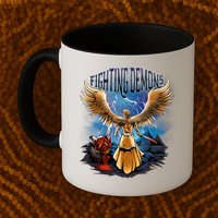 Fighting Demons Angel In Action Mug