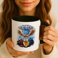 Fighting Demons Angel In Action Mug