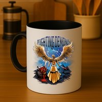 Fighting Demons Angel In Action Mug