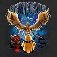 Fighting Demons Angel In Action 15oz Campfire Ceramic Mug