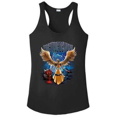 Fighting Demons Angel In Action Ladies PosiCharge Competitor Racerback Tank