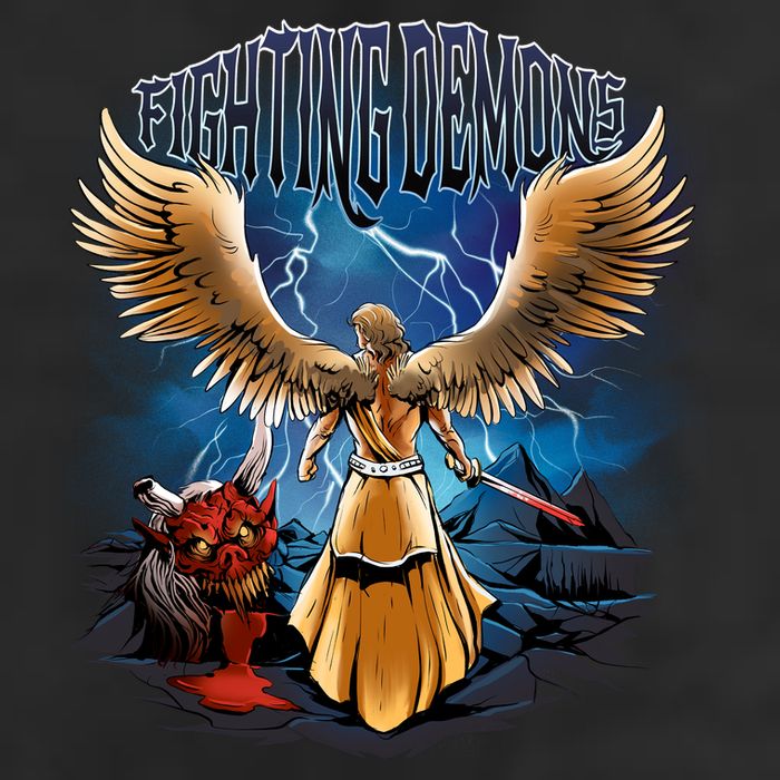 Fighting Demons Angel In Action Hat
