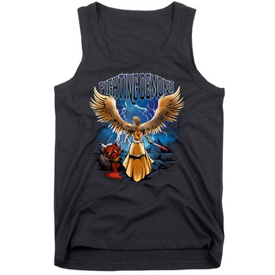 Fighting Demons Angel In Action Tank Top