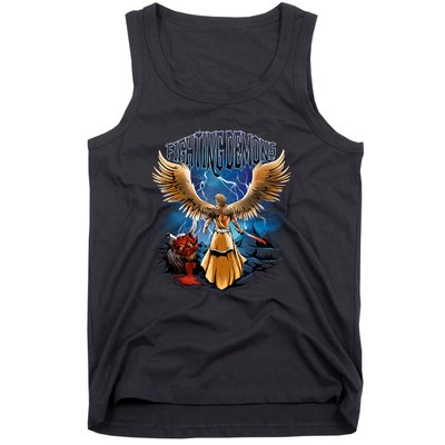 Fighting Demons Angel In Action Tank Top