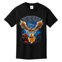 Fighting Demons Angel In Action Kids T-Shirt