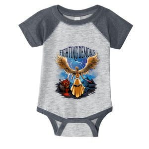 Fighting Demons Angel In Action Infant Baby Jersey Bodysuit