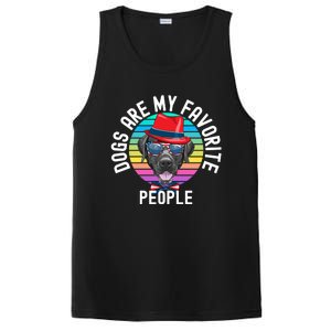 Funny Dogs Are My Favorite People Gift PosiCharge Competitor Tank