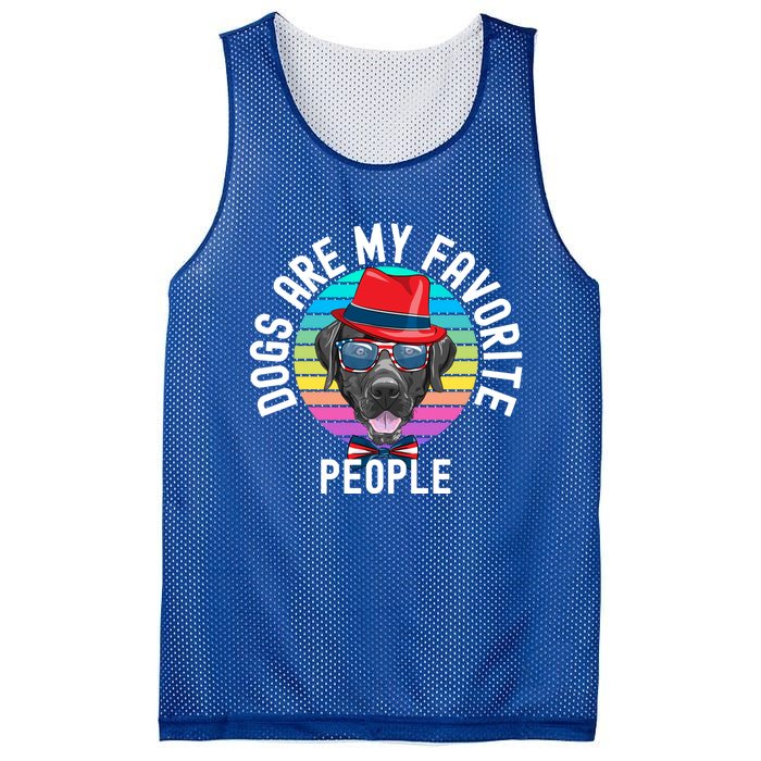 Funny Dogs Are My Favorite People Gift Mesh Reversible Basketball Jersey Tank