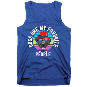 Funny Dogs Are My Favorite People Gift Tank Top