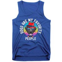 Funny Dogs Are My Favorite People Gift Tank Top