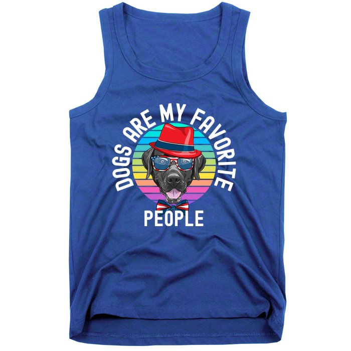 Funny Dogs Are My Favorite People Gift Tank Top