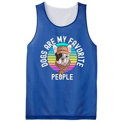 Funny Dogs Are My Favorite People Gift Mesh Reversible Basketball Jersey Tank