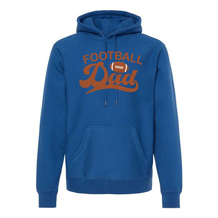 Fathers Day American Football Player Dad Football Family Cute Gift Premium Hoodie