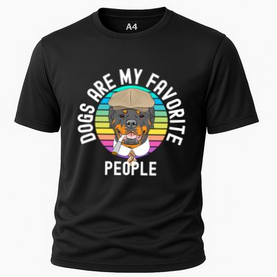 Funny Dogs Are My Favorite People Gift Performance Shirt