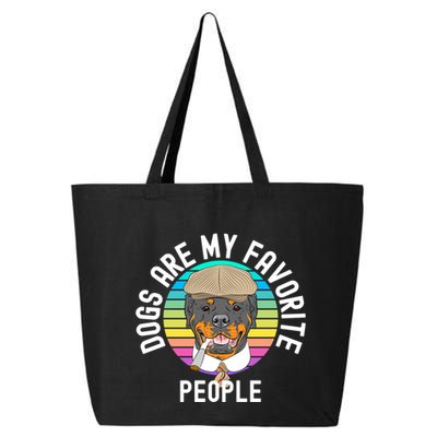 Funny Dogs Are My Favorite People Gift 25L Jumbo Tote