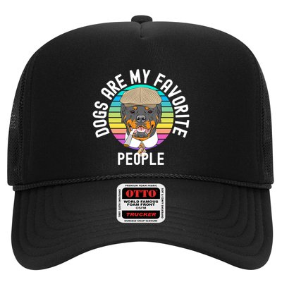 Funny Dogs Are My Favorite People Gift Trucker Hat