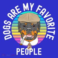 Funny Dogs Are My Favorite People Gift Tall T-Shirt