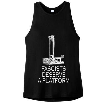 Fascists Deserve A Platform Ladies PosiCharge Tri-Blend Wicking Tank