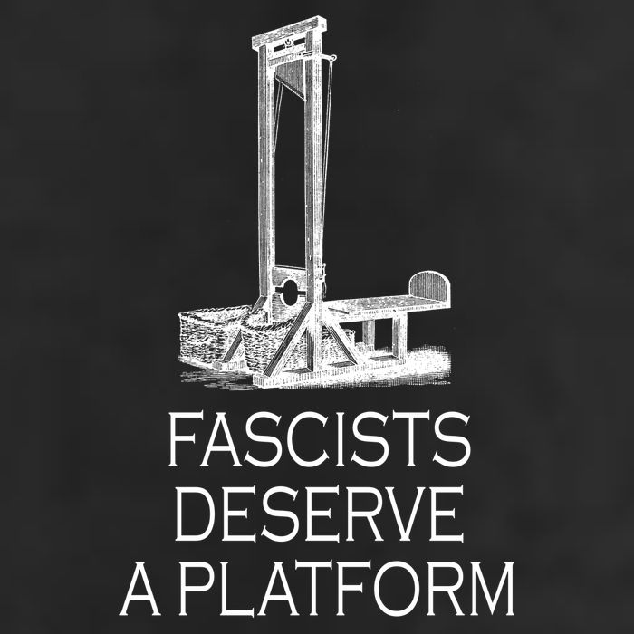 Fascists Deserve A Platform Garment-Dyed Fleece Hoodie