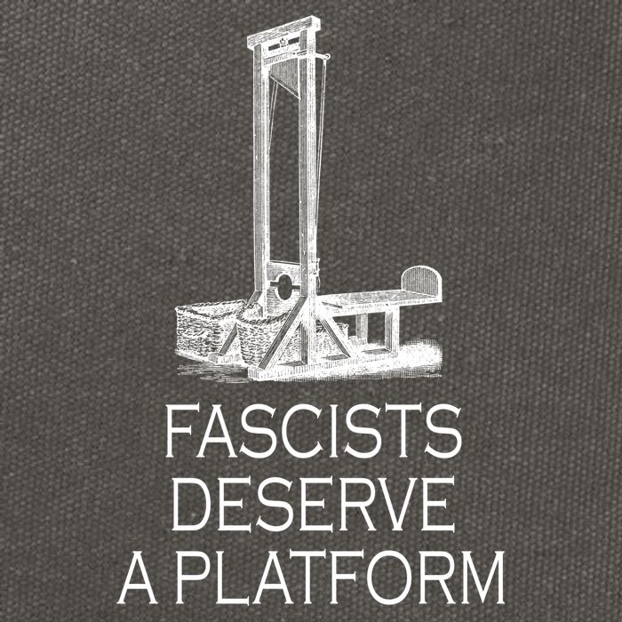 Fascists Deserve A Platform Cotton Canvas Backpack
