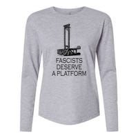 Fascists Deserve A Platform Womens Cotton Relaxed Long Sleeve T-Shirt