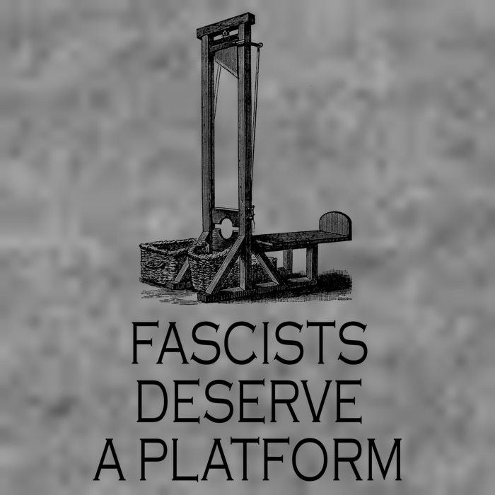 Fascists Deserve A Platform 7-Panel Snapback Hat