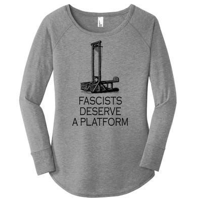 Fascists Deserve A Platform Women's Perfect Tri Tunic Long Sleeve Shirt