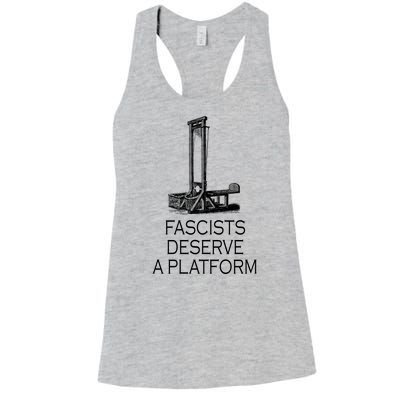 Fascists Deserve A Platform Women's Racerback Tank