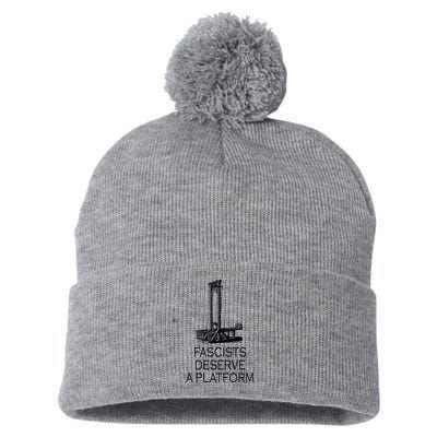 Fascists Deserve A Platform Pom Pom 12in Knit Beanie