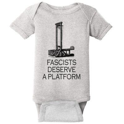 Fascists Deserve A Platform Baby Bodysuit