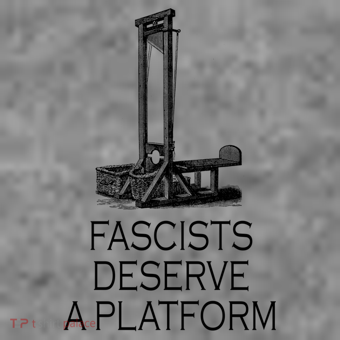 Fascists Deserve A Platform Women's V-Neck T-Shirt