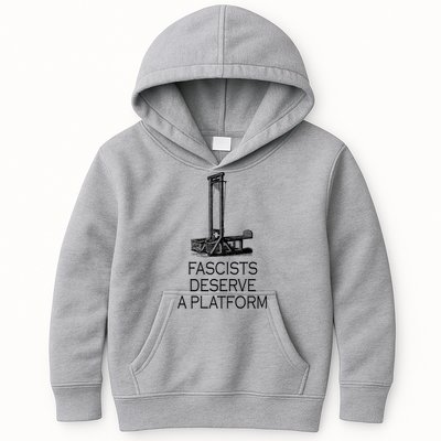 Fascists Deserve A Platform Kids Hoodie