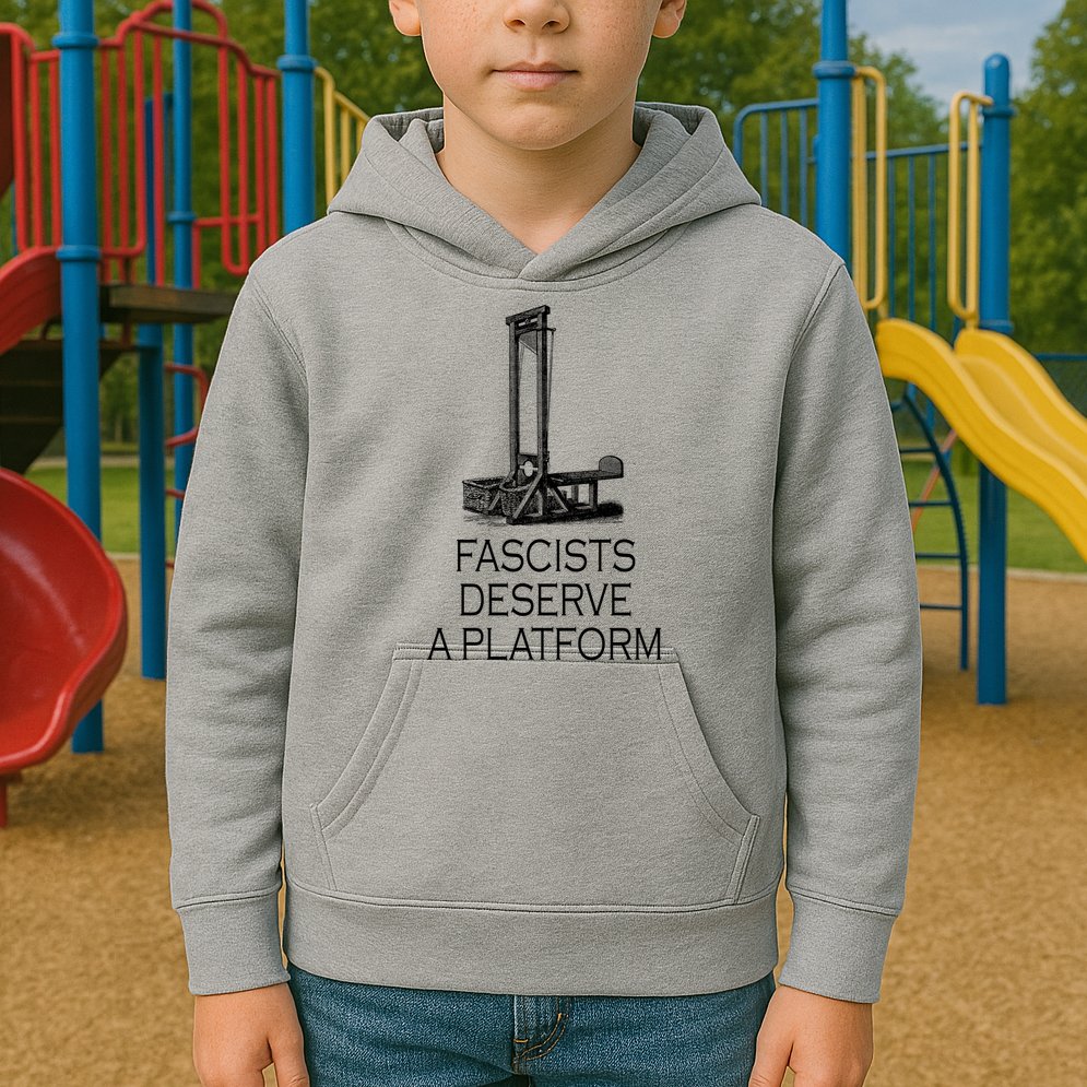 Fascists Deserve A Platform Kids Hoodie