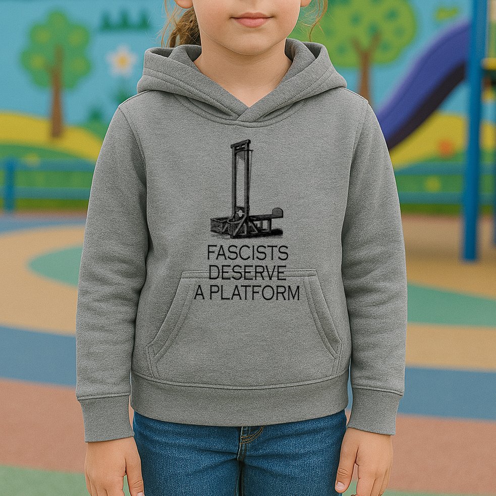 Fascists Deserve A Platform Kids Hoodie