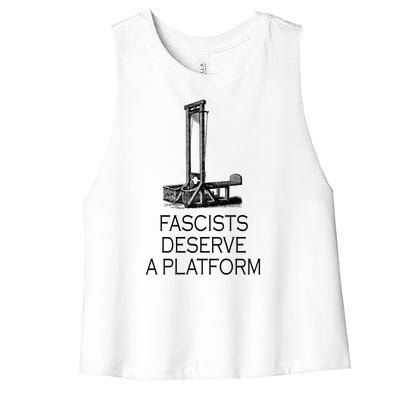 Fascists Deserve A Platform Women's Racerback Cropped Tank