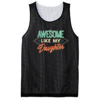 Fathers Day Awesome Like My Daughter Funny Dad Daddy Papa Mesh Reversible Basketball Jersey Tank