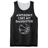 Fathers Day Awesome Like My Daughter Basketball Mesh Reversible Basketball Jersey Tank