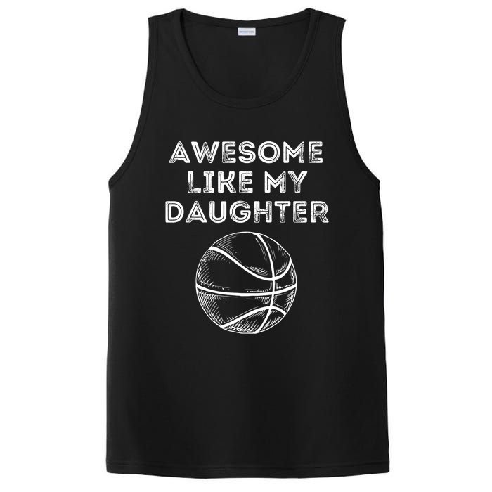 Fathers Day Awesome Like My Daughter Basketball PosiCharge Competitor Tank