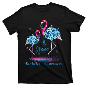 Flamingo Diabetes Awareness T-Shirt