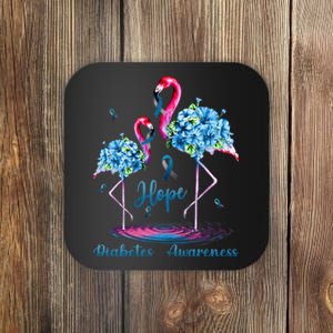 Flamingo Diabetes Awareness Coaster