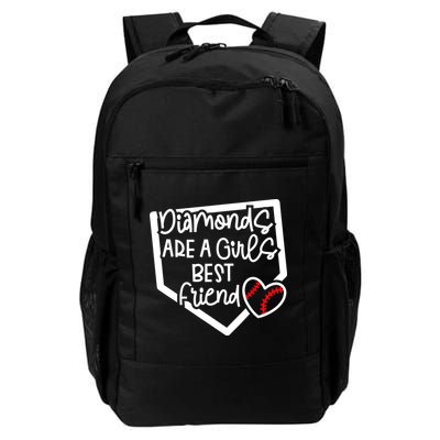 Funny Diamonds Are A Girls Best Friend Baseball Softball Mom Backpack