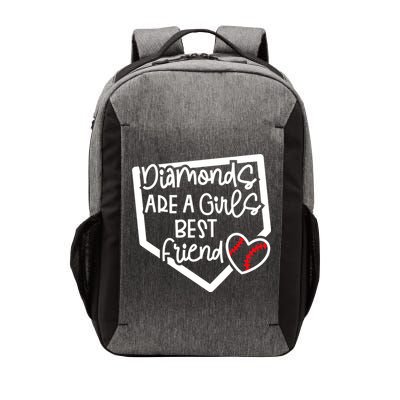 Funny Diamonds Are A Girls Best Friend Baseball Softball Mom Vector Backpack