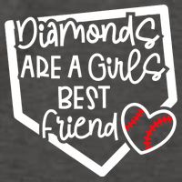 Funny Diamonds Are A Girls Best Friend Baseball Softball Mom Vector Backpack